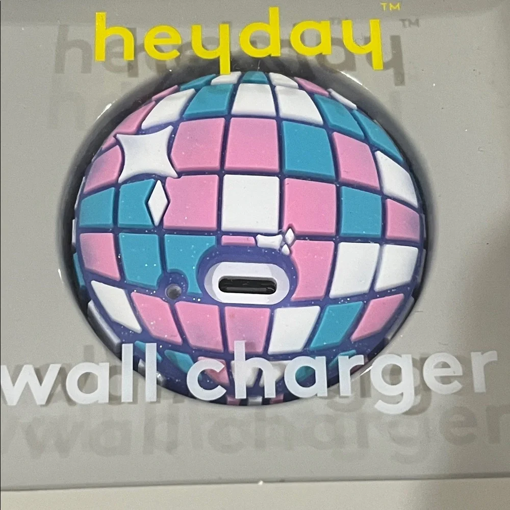 Heyday Pastel Checkered Wall Charger